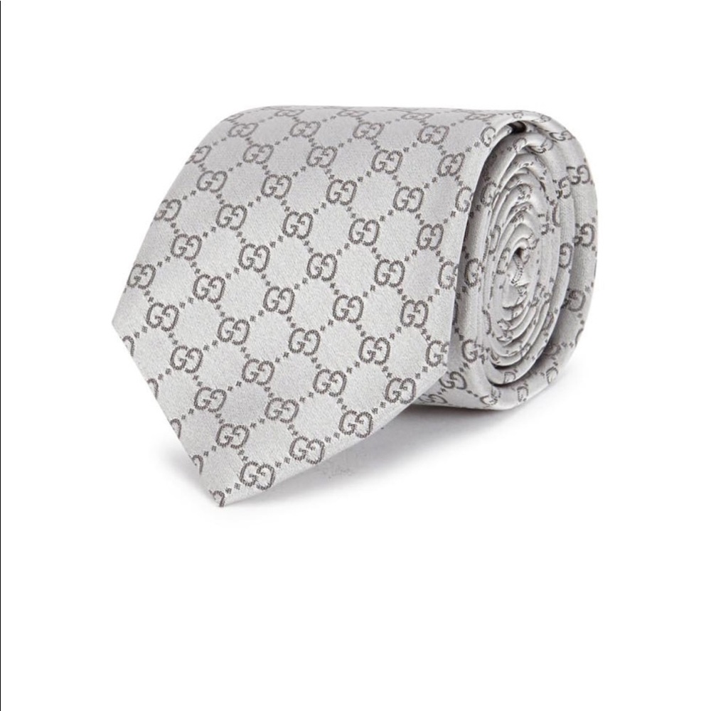 Men’s GUCCI Monogrammed Silk Tie